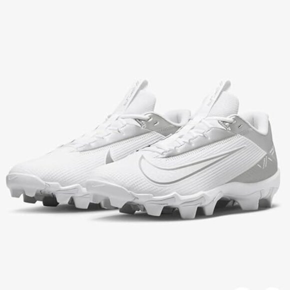 Nike Mens Vapor Edge Shark 2 Football Cleats  DH5088-102 White Silver Size 12 main image 4